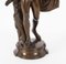 Viktorianischer Künstler, Antike Skulptur des griechischen Gottes Apollo, 19. Jh., Bronze 4