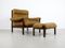 Fauteuil et Ottomane en Palissandre et en Cuir, 1960s 8