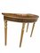 Regency Adams Console Tables Gilt Base Inlay, Set of 2 6