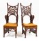 Art Nouveau Chairs in the style of Rippl-Rónai József, 1900s, Set of 4 2