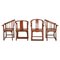 Horseshoe Esszimmerstühle mit Schnitzereien, 4 . Set 1