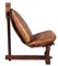 Brazilian Brutalist Patched Leather Lounge Chair, 1960s, Image 3