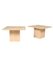Travertine Side Tables, Italy, 1970s, Set of 2 3