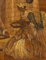 Artista piamontés, Fete Galante, siglo XVIII, Collage con incrustaciones de bambú sobre lienzo, Enmarcado, Imagen 4