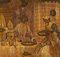 Artista piamontés, Fete Galante, siglo XVIII, Collage con incrustaciones de bambú sobre lienzo, Enmarcado, Imagen 5