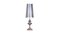 Lámpara de mesa de plata pulida, Imagen 1
