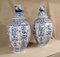 Vases en Faïence de style Delft, Fin du 19ème Siècle, 1890s, Set de 2 3