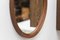 Dutch Round Mirror in Teak, 1960s 6