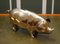 Vintage Brass Piggy Bank, 1920s 2