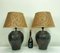 Vintage Brass Faux Bamboo Table Lamps, 1970s, Set of 2 2