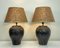 Lampes de Bureau Vintage en Faux Bambou, 1970s, Set de 2 1