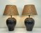 Vintage Brass Faux Bamboo Table Lamps, 1970s, Set of 2, Image 1
