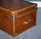 Vintage Hand Dyed Brown Leather Trunk by Timothy Oulton, 1970s 5