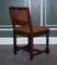 Traditional Country House Brown Leather Oak Dining Chairs, 1970s, Set of 6 9