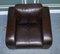 Vintage Chocolate Brown Leather Armchairs by Sofitalia, Set of 2 7