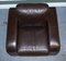 Vintage Chocolate Brown Leather Armchairs by Sofitalia, Set of 2 10
