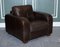 Vintage Chocolate Brown Leather Armchairs by Sofitalia, Set of 2, Image 6