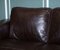 Vintage Chocolate Brown Leather Two Seater Sofa by Sofitalia 9