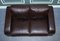 Vintage Chocolate Brown Leather Two Seater Sofa by Sofitalia, Image 12