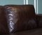 Vintage Chocolate Brown Leather Two Seater Sofa by Sofitalia 7