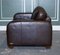 Vintage Chocolate Brown Leather Two Seater Sofa by Sofitalia 5