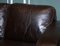 Vintage Chocolate Brown Leather Two Seater Sofa by Sofitalia 8