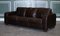 Vintage Chocolate Brown Leather Three Seater Sofa by Sofitalia 3