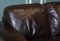 Vintage Chocolate Brown Leather Three Seater Sofa by Sofitalia 11