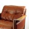 Mid-Century Armchair in Cognac Leather and Rosewood, 1970s 3