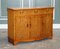 Vintage Burr Yew Wood Three Drawers & Cupboards Bow Front Sideboard, Image 1