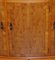 Vintage Burr Yew Wood Three Drawers & Cupboards Bow Front Sideboard, Image 6