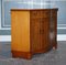 Vintage Burr Yew Wood Three Drawers & Cupboards Bow Front Sideboard 5