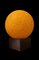 Tischlampe mit rundem orangefarbenem Schirm von BIAB Töreboda 6