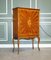 French Walnut Parquetry Drinks Cabinet 1