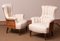 Victorian Cotton Deconstructed Tufted Scroll-Back Chairs, 1900s, Set of 2, Image 12