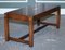 Tavolino da caffè vintage in legno duro e ottone di Harrods London, Immagine 8