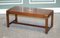 Vintage Hardwood & Brass Military Campaign Coffee Table from Harrods London 1