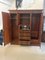 Large Edwardian Mahogany Marquetry Inlaid Wardrobe, 1900s 3