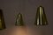Lampada da soffitto a tre braccia vintage in ottone, teak e vetro di Lightolier, Immagine 17