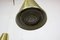 Vintage Brass, Teak and Glass Three-Armed Ceiling Light from Lightolier, Image 10