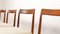 Palisander Dining Chairs by Lubke from Lübke, 1960s, Set of 4, Image 8