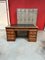 Vintage Tan Walnut Desk 1