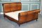 Hand Dyed Whiskey Brown Leather Super King Size Bed 1