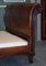 Hand Dyed Whiskey Brown Leather Super King Size Bed 4