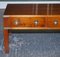 Burr Yew & Elm Brass Military Campaign 3 Drawer Coffee Table 10