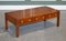 Burr Yew & Elm Brass Military Campaign 3 Drawer Coffee Table 1