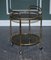 Hollywood Regency Italian Faux Bamboo Brass & Smoked Glass Bar Trolley, 1950s 2