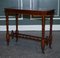 Table Console Whatnot Victorienne en Noyer Sculpté, 1920s 4