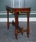 Table Console Whatnot Victorienne en Noyer Sculpté, 1920s 5