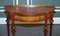 Burr Walnut Demi Lune Table Hallway Table, 1970s, Image 3